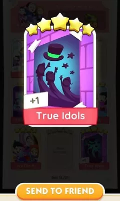 Monopoly Go! 5🌟 Stickers Set 16- True Idols (READ DESCRIPTION) • $7.99