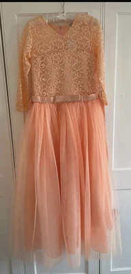 £10 • Buy Girls Dress 14years NWT Orange Prom, Evening Gown, Teenage,summer