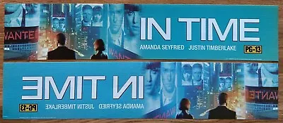 📽 In Time (2011) - Justin Timberlake - Double-Sided - Movie Theater Mylar 5x25 • $12.99