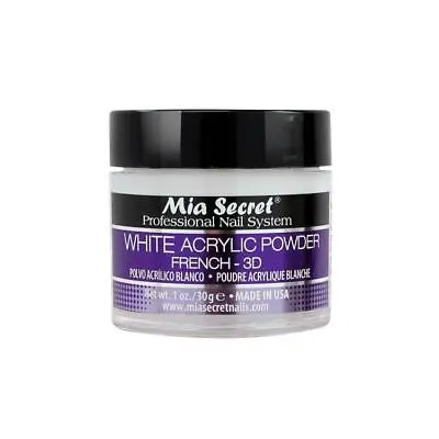 Mia Secret Acrylic Nail Powder Professional Nail System Size: 1 Oz - 3D White • $9.75