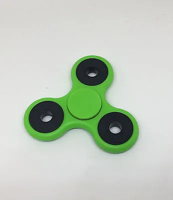 Tri-Spinner Fidget Toy Hand Finger Spinner Desk Focus Green • £1.99