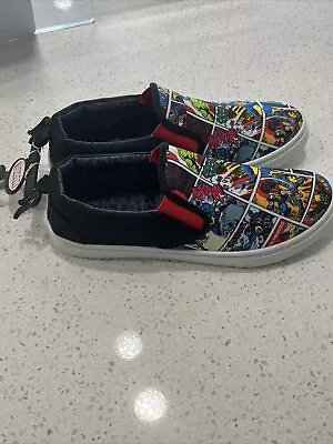 Disney Marvel Comic Strip Skate Shoes New Mens Size 8.5 Has Some Marker Writing • $25.99