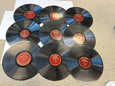 Victrola/victor 12” 78 Rpm Records Lot Of 7 Various Artists Vg+ • $27.99