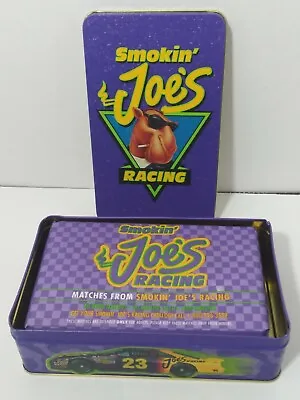 Smokin' Joe's Racing Tin Match Box ~ 50 Books RJR Camel Cigarettes NOS VTG 1994  • $15