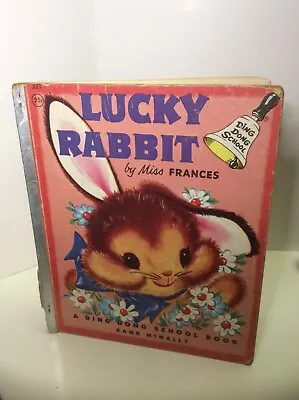 Lucky Rabbit Ding Dong School Vintage Book Miss Frances  • $6