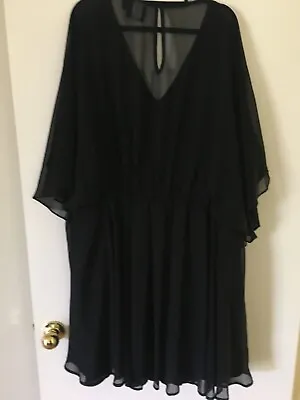 $40 • Buy Womens Plus Size 22 Asos Curve Dress Black Lined