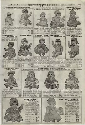 1920 PAPER AD Madame Hendren Baby Doll Bunting Sweater Doris K&K Human Hair Wig • $19.99