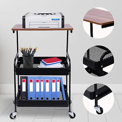 3 Tier Mobile Laptop Printer Cart Table Scanner Computer Desk Stand Home Office • $45