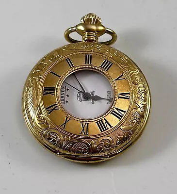 Masonic Gold Plated Mechanical Bernex Half Hunter Pocket Watch~free P&p Uk • $217.80