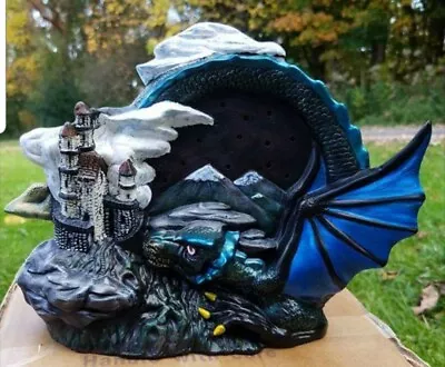 $50 • Buy Dragon In Clouds Light Up W/ Bulb & Cord Unpainted Ceramic Bisque