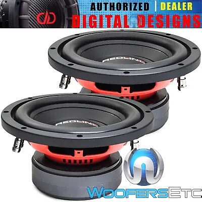 (2) Dd Audio Sw08-d4 8  Woofers 600w Dual 4-ohm Car Subwoofers Bass Speakers New • $198