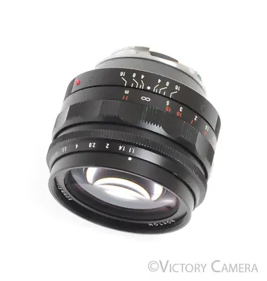 Voigtlander Nokton 50mm F1.1 Leica M Mount Prime Lens -Clean W/ Shade- • $471.37