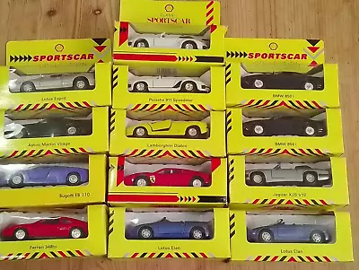 Shell Classic/ Maisto SPORTSCARS / SUPERCARS Collection X 13 JOBLOT • £22.50