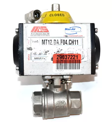 Max-Air MT12.DA.F04.CH11 Anodized Aluminum Double Acting Actuator No Box • $149.99