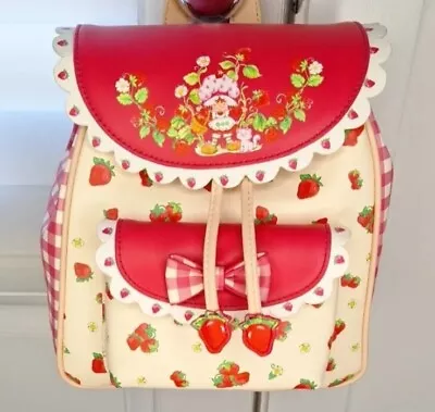 NEW WITH TAG! Strawberry Shortcake Faux Leather Mini Backpack! • $62.99