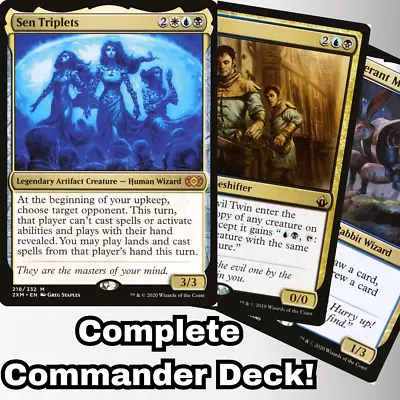 MTG Commander EDH Deck Sen Triplets 100 Magic Cards Custom Deck Esper • $72.35