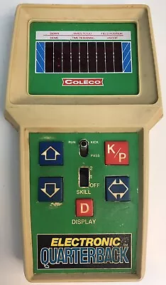 Vintage 1978 Coleco Electronic Quarterback Handheld Football Game Working Rare • $54.99