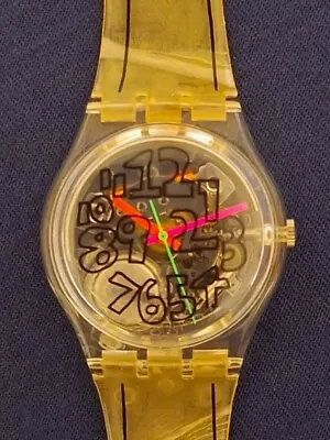 Swatch GZ124 Scribble Watch • £0.99