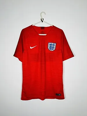 England Nike Football Shirt Men's S Small Red 2018 Away Jersey Official Kit Top • £20