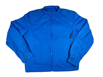 Members Only Vintage Jacket Sz 11/12 Mens Blue Zip Front Bomber Lightweight • $15.97