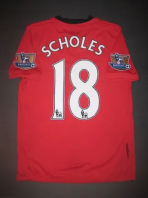 2009-2010 Nike Manchester United Paul Scholes Jersey Shirt Kit Maglia England • $289.99