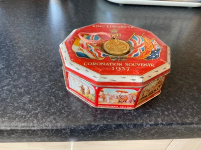 £50 • Buy Rare Vintage ROWNTREE King Edward VIII Coronation Souvenir Sweets Tin 1937