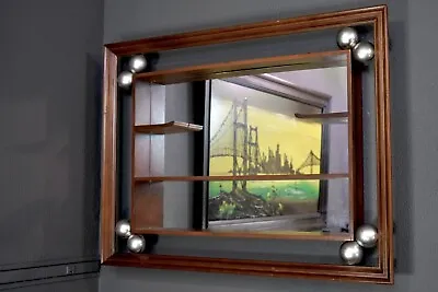 Mid Century Modern Turner Balls Shadow Box Display Shelves Wall Mirror • $379.99