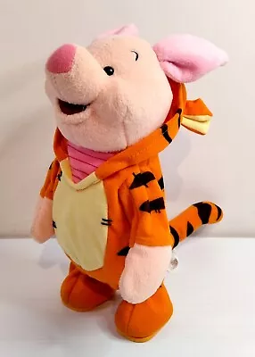 Bounce Around Piglet In Tigger Costume - Mechanical - Plush - Sound 1999 Mattel • $69.95