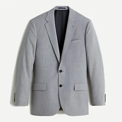 NWT J.Crew  Men's 2 Button Ludlow Traveler Suit Jacket In Italian Wool Size 36R • $159.99