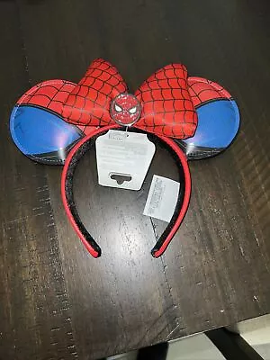 Disney Parks 2023 Marvel Spider-Man Red Blue Mickey Minnie Ear Headband NEW • $35