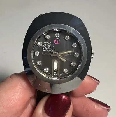 Rado Diastar 8 Stainless Steel Day/Date Diamond Markers Arabic Wristwatch • £295