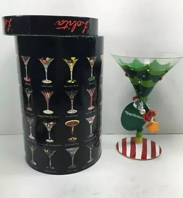 Lolita Martini Glass Tipsy Christmas Rare Retired Gift • £80.46