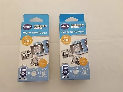 2X NEW VTech KidiZoom Printcam Paper Refill Pack 5 Rolls Per Pack Sticker Paper • $15.99