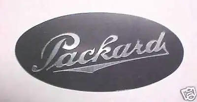 Packard Oval Script Logo Plate Acid Etched 1920 - 1930s • $85