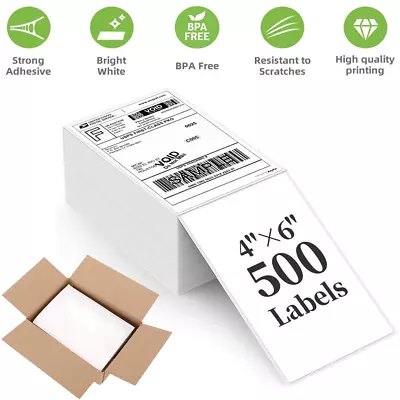 £0.99 • Buy 4x6  100x150mm Fanfold Direct Thermal Address Shipping Labels Stack Royal Mail