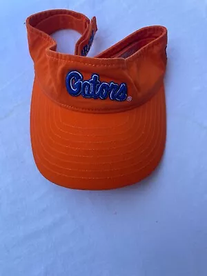 NCAA Florida Gators Orange Sun Visor By New Era Adjustable Strap Back One Size • $12