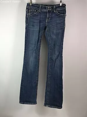 MISS ME Blue/Navy Bottom Zipper Jeans Women - Size 28 • $9.99