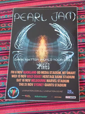 Pearl Jam - 2024 Dark Matter Australia Tour Poster - Official - Genuine - New!!! • $13.95