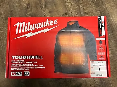 Milwaukee 204BL-21S M12 Heated TOUGHSHELL Jacket Kit Size Small Blue - New • $107.95