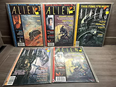 Lot Of 5 Aliens Movie Magazines - Vintage 1992 - Sigourney Weaver - Alien 3 • $7.32