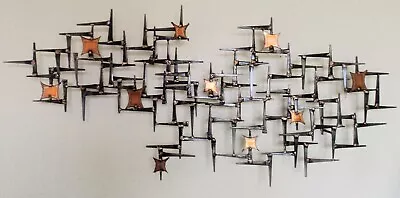 Corey Ellis Modern Abstract Bronze Metal Wall Sculpture Mid Century Copper • $594.99