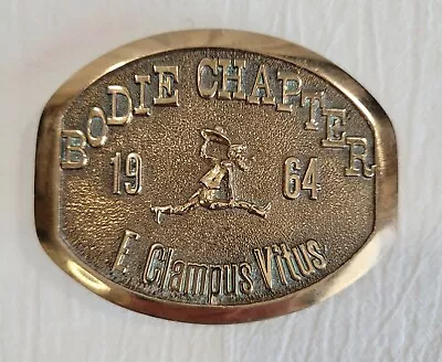 ECV Brass Belt Buckle E Clampus Vitus Clamper Bodie Chapter USA LTD EDITION #633 • $166.99