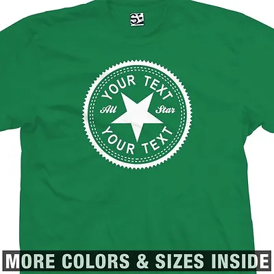 $37.98 • Buy Custom Inverse T-Shirt | Personalize All Star Shoe Parody Womens & Mens Tee
