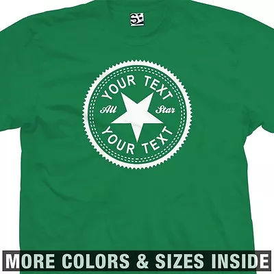 $37.98 • Buy Custom Inverse T-Shirt | Personalize All Star Shoe Parody Womens & Mens Tee
