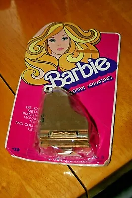 Vintage New 1976 BARBIE MODERN MINIATURES PIANO - Package Damaged • $12