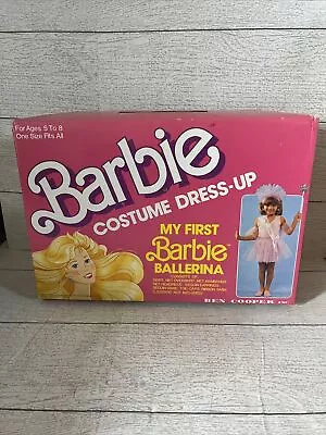 VTG 1989 Costume Dress-up Ballerina Barbie Ben Cooper Halloween In Box Sz 5-8 • $59.99