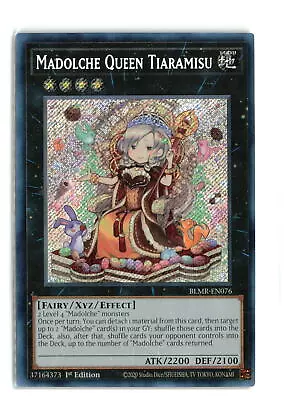 Yugioh! Madolche Queen Tiaramisu - BLMR-EN076 - Secret Rare - 1st Edition NM • $1.76