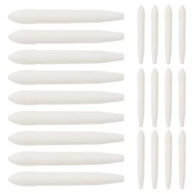  20 Pcs White Fiber Student Calendar Swing Painting Pen Tips • £5.19