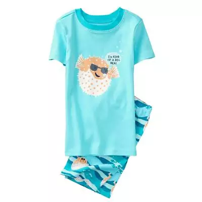 NWT Gymboree Boys Gymmies Pajamas Set Blowfish Shortie Many Sizes • $14.98