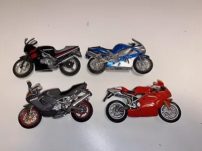 Mixed Lot Of Diecast Motorcycles By Maisto Set Of 4 • $15.99